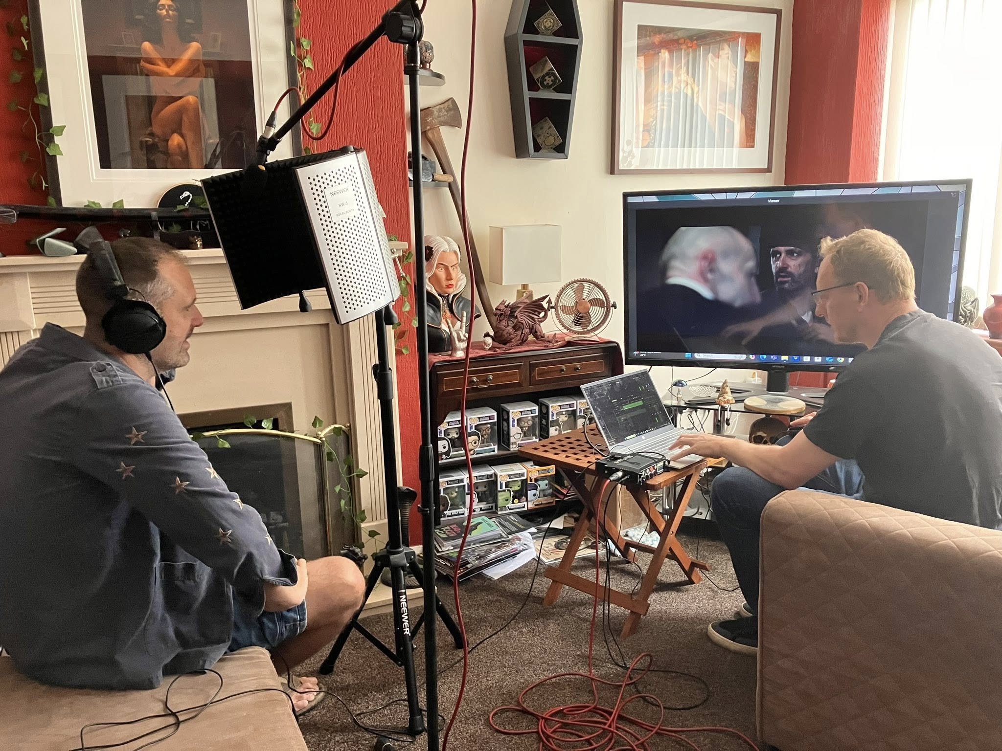 Nathan Head recording ADR on Blood Stream